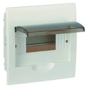 MŰANYAG ELOSZTÓ DOBOZ süllyesztett 1x8mod,IP40 Árcsökkenés