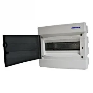 SchrackBK 8modul (1x8P) süllyesztett műanyag kiselosztó füstszínű ajtóval, IP40, BK080000 Outlet