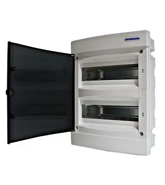 SchrackBK 24modul (2x12P) süllyesztett műanyag kiselosztó füstszínű ajtóval IP40, BK080002 Nézd meg most