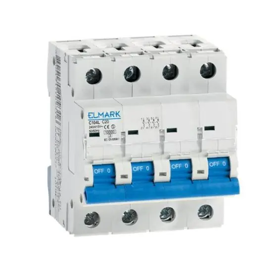 Újdonság C104L/6A 4P B karakterisztikájú kismegszakító 41401B