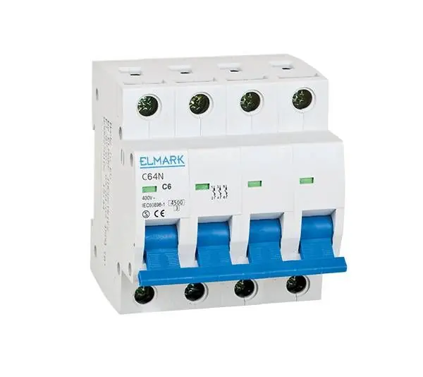 Utolsó esély 64N/6A 4P B karakterisztikájú kismegszakító 41806N