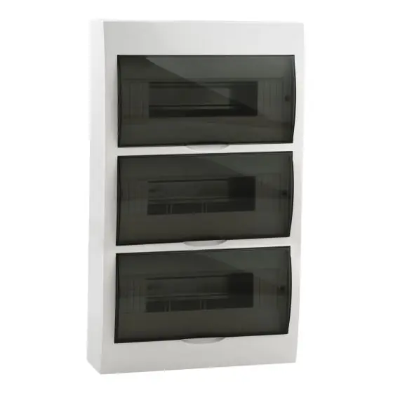 DB312S 36 modulos falonkívüli műanyag elosztó átlátszó ajtóval, 3836 Utolsó esély