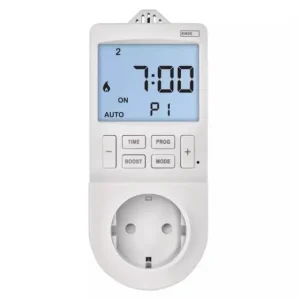 2 az 1-ben konnektoros, digitális termosztát időzítő funkcióval, schuko Vedd meg most