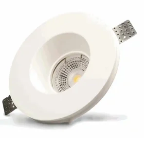 Süllyesztett gipsz keret GU5.3 foglalat kerek fehér IsoLED Alacsony ár