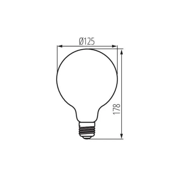 Árcsökkenés 4W 1800K E27 filament LED fényforrás Kanlux
