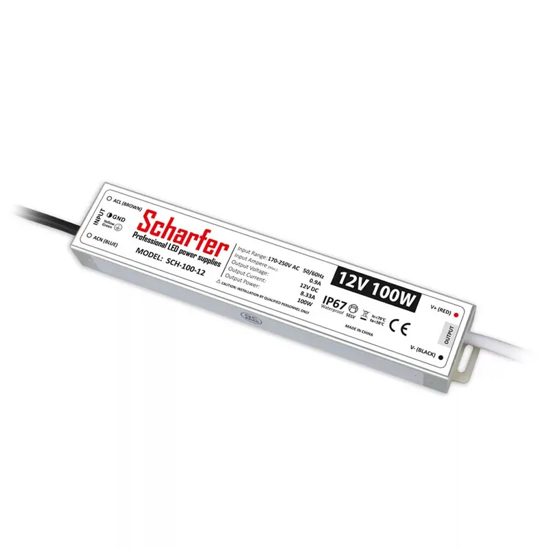 100W 12V IP67 SLIM LED tápegység Scharfer Vedd meg most