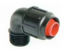 Prémium Csepegtető idom (szorítógyűrűs) Könyök idom 20×3/4" KM