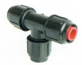 Biztonságos vásárlás Csepegtető idom (szorítógyűrűs) T-idom 16×16×16