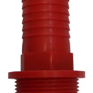 Alacsony ár Műanyag tömlővég, menetes vég, piros 3/4"-1/2"