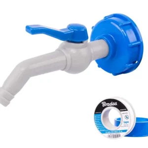 Exkluzív ajánlat Bradas IBC csap S60×6-45 fok-1/2"-13mm, 17cm