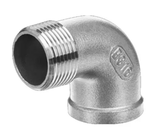 Szuper akció Gebo G316 rozsdamentes, saválló könyök, KB 1/2"