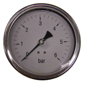 Azonnali szállítás Italtecnica Nyomásmérő óra F55-2 0-6Bar Fekvő kivitel