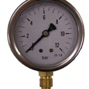 Biztonságos fizetés Italtecnica Glicerines Nyomásmérő óra E35-8 0-40Bar Álló kivitel