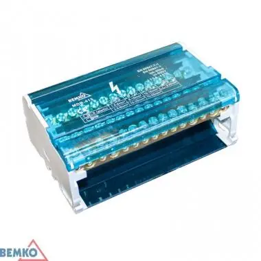 Legkelendőbb ELOSZTÓBLOKK 125A 4DB SÍN (15 FURAT/SÍN)