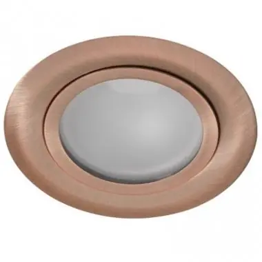 Vásárlói kedvenc Bútorba építhető spot, fém öntvény/üveg, antik sz.