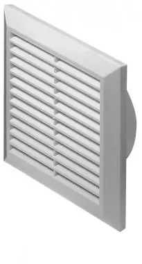 Awenta T61 fehér szögletes fali rács 100-as csonkkal rovarhálóval 170x170 Azonnali szállítás