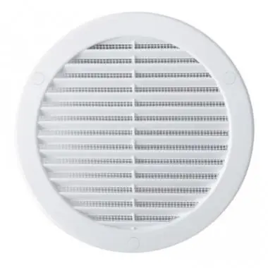 Awenta TRU16K fehér kerek fali rács rovarhálóval (NA125) Exkluzív ajánlat