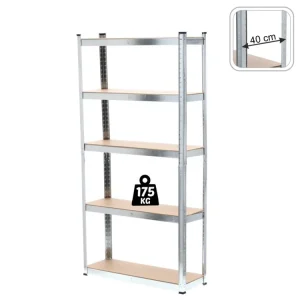 5-SZINTES POLCRENDSZER 180 x 90 x 40 CM RAKODÓKAPACITÁS: 175 KG *0878 Biztonságos vásárlás