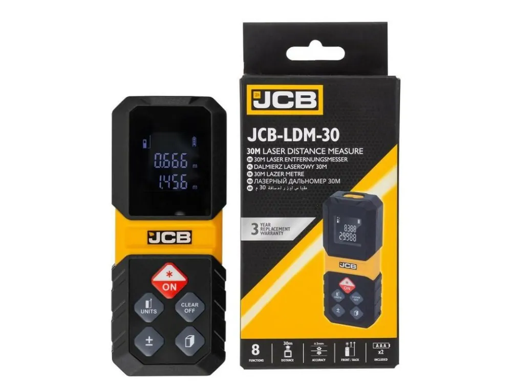 Digitális lézeres távolságmérő LCD 30 m Biztonságos fizetés