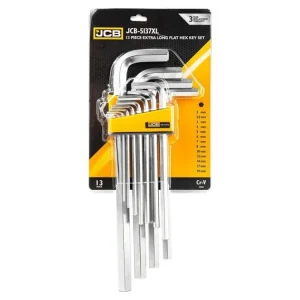Outlet JCB 13 darabos L típusú Cr-V HEX imbuszkulcs készlet 2-19mm