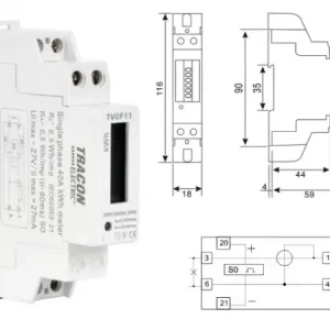 Fogyasztásmérő 1F+N 40A digit. TS35 Szezonális akció