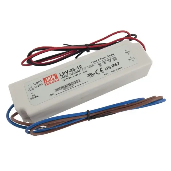 Transzformátor LED 230/12VDC 35W IP67 Csak ma