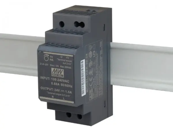 Azonnal elérhető Tápegység 230/24VDC 36W 1,5A TS35