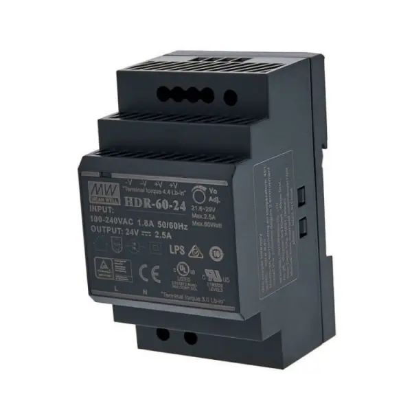 Tápegység 230/24VDC 60W 2,5A TS35 DIN Végkiárusítás