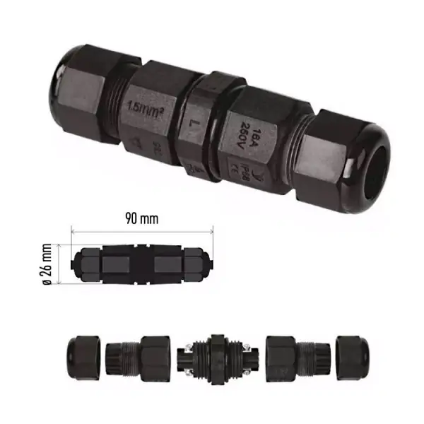 Legjobb ár Kábelösszekötő kültéri 3x2,5mm2 IP65