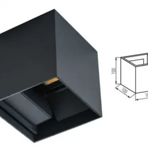 Árengedmény Kültéri fali lámpa LED 7W antracit REKA