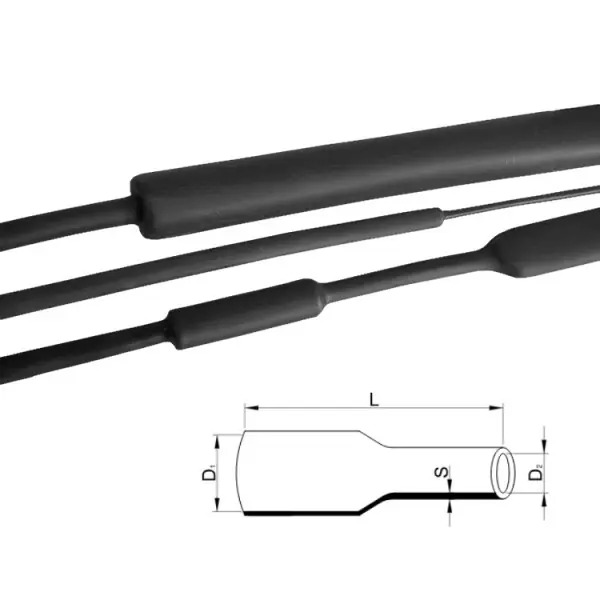 Árengedmény Zsugorcső 6/2 fekete /pasztás/