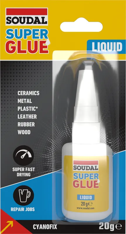 Soudal oldószeres pillanatragasztó, 20gr Kiárusítás