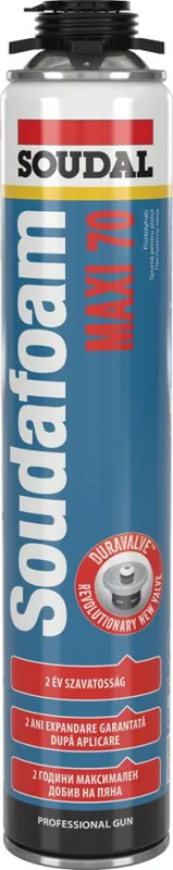 Végkiárusítás Soudal purhab pisztolyos maxi alacsony tágulású 870ml