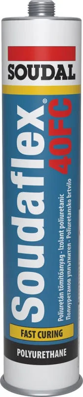 Biztonságos fizetés Soudal Soudaflex 40FC gyorskötésű tömítő/ragasztó szürke 300ml