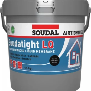 Árengedmény Soudal Soudatight LQ Black, folyékony fólia, 4,5kg