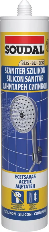 Soudal szaniter szilikon, ecetsavas beige 280ml Biztonságos fizetés