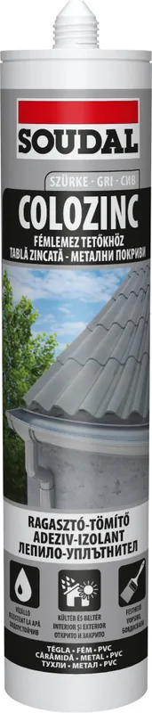 Soudal tetőlemez tömítő-Colozinc szürke 290ml Korlátozott ajánlat