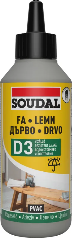 Akció Soudal 65A D3 faragasztó 250g