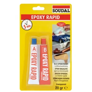 Akciós ár Soudal Epoxy Rapid transzparens 2x10gr 2K