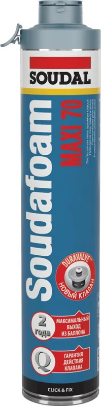 Gyors kiszállítás Soudal purhab pisztolyos Maxi C&F RU 65 L (alacsony tágulású) 870ml