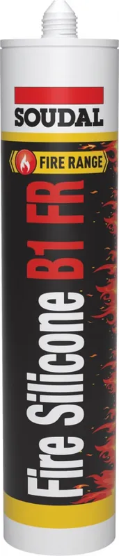 Csak ma Soudal neutrális szilikon, tűzgátló szürke Fire B1 FR 300ml
