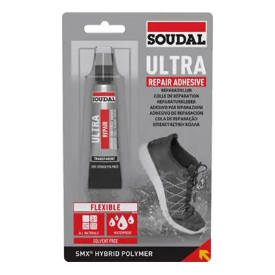 Soudal Ultra Repair Adhesive cipőragasztó transzparens 20ml Gyors kiszállítás