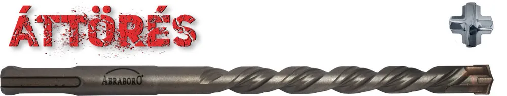 Szezonális akció Abraboro SDS plus Forty betonfúró 10x310/250 mm (1db/csomag)
