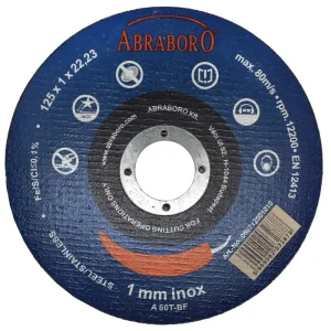 Legnépszerűbb Abraboro Chili inox Blue inox vágókorong 125x1,0x22,23 mm Protect Pack (10db/csomag)