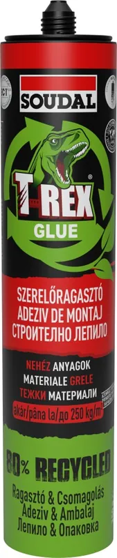Szezonális akció Soudal T-Rex szerelőragasztó nehéz anyagok 350g