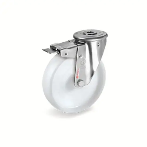 Végkiárusítás Poliamid hátfuratos-fékes kerék 80mm (68) AVO